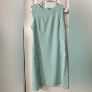 Elegant Aqua Sleeveless Dress
